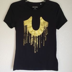True Religion black tee size S / P